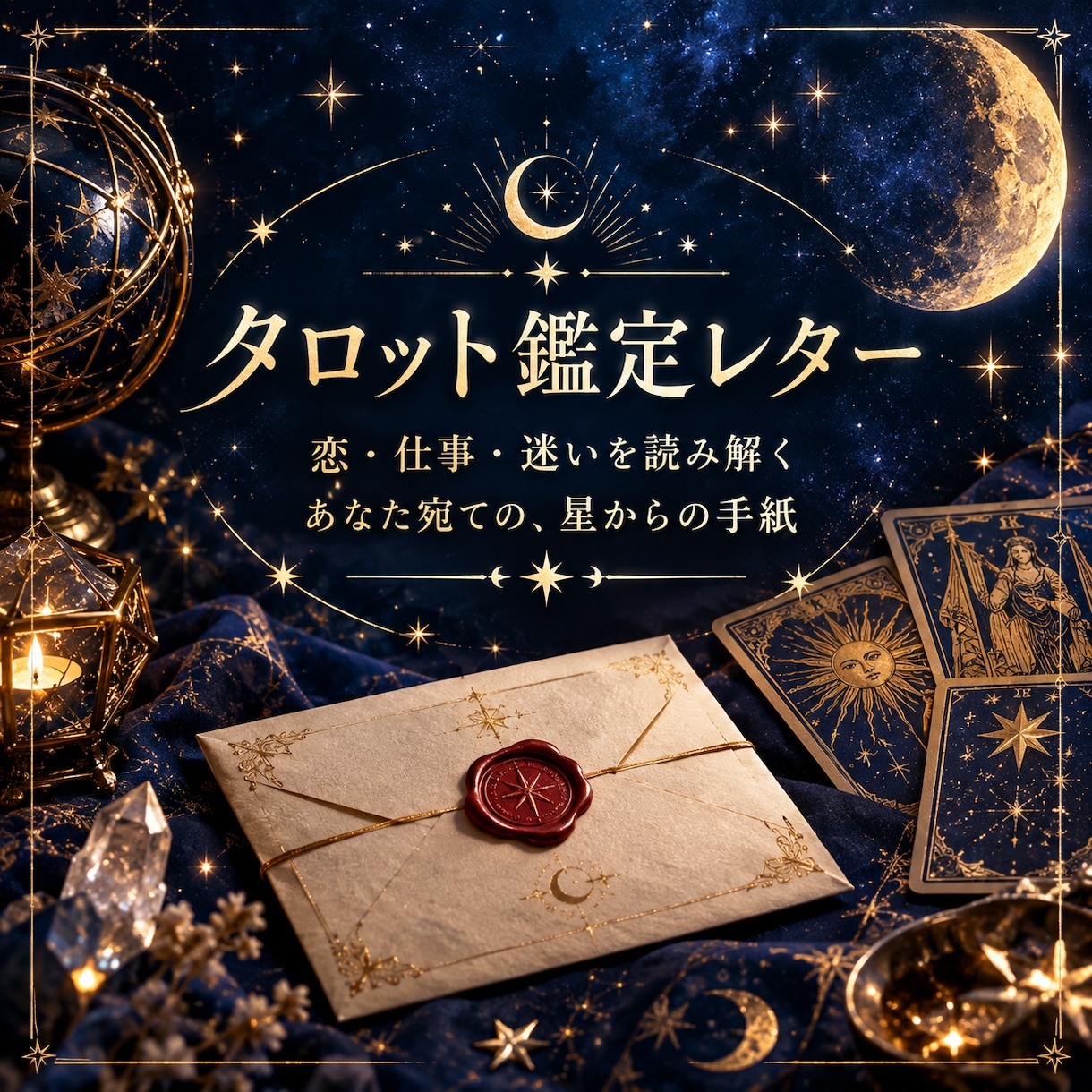 星から届く鑑定レター｜迷いをタロットで読み解きます 〜あなたの迷いに星からの返信を〜 イメージ1