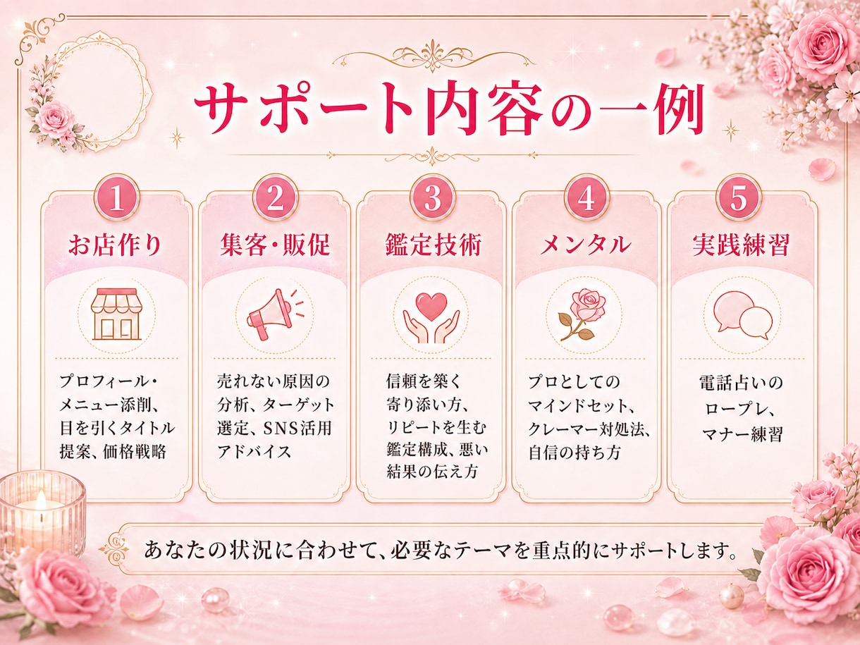 目指せ稼げる占い師！ゼロから丁寧にサポートします 未経験者・初心者も安心！具体的なノウハウや秘訣をお伝え！ イメージ8