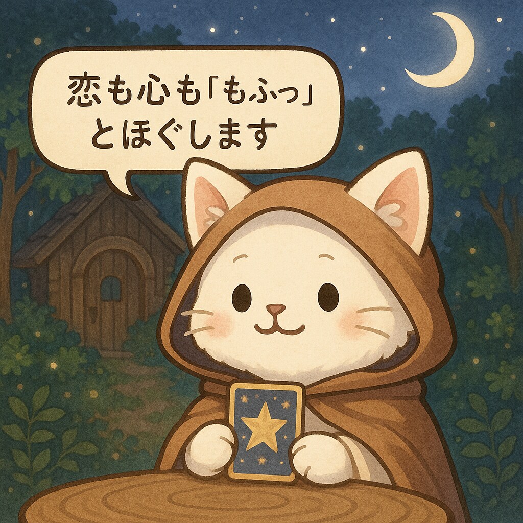 もふ庵から気づきと答えをカードでお伝えします 恋も仕事も、人生の分かれ道も。もふっと優しく読み解きます イメージ2