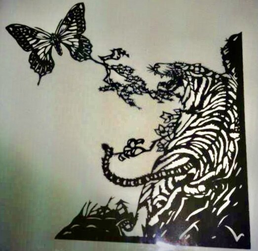 思い出の写真.好きな画像イラスト等切り絵にします お祝い、思い出、プレゼント、切り絵で素敵な一枚に イメージ1