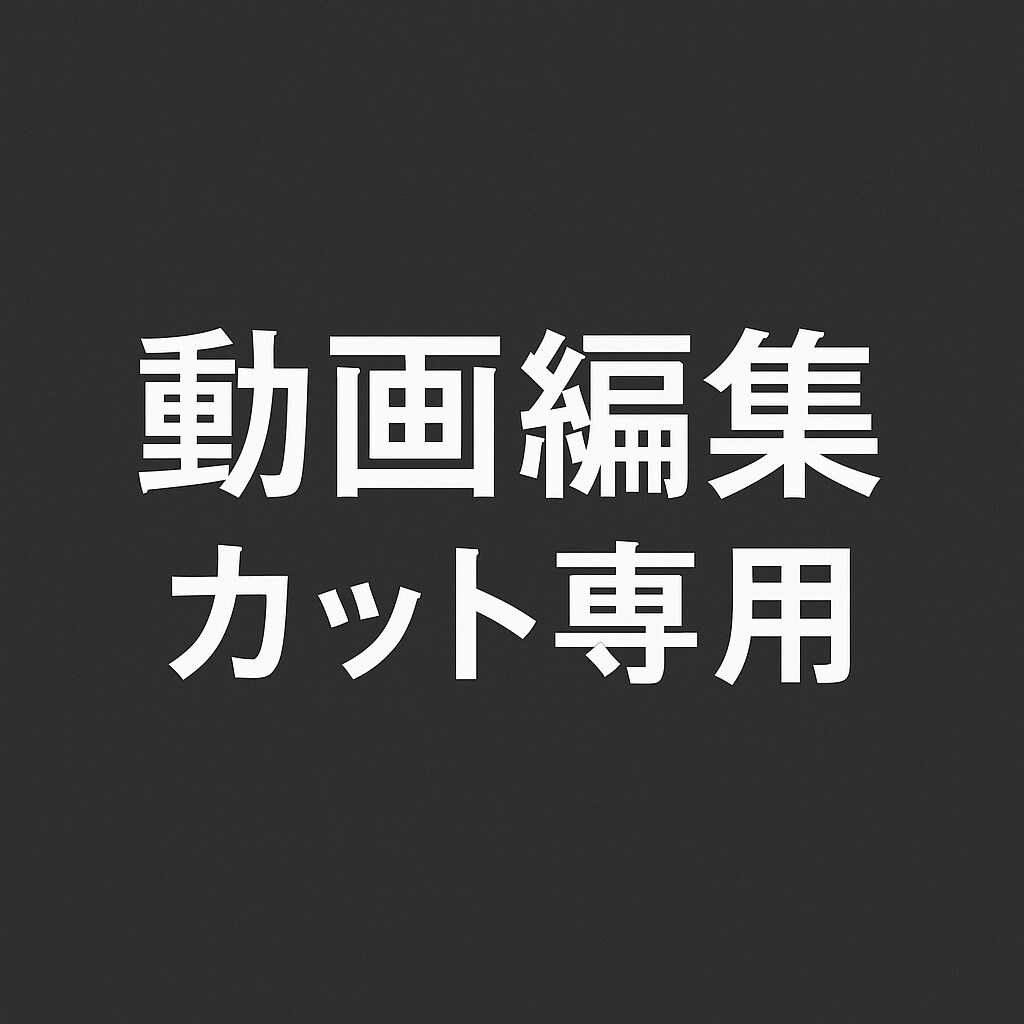 動画の不要部分をカット編集をします Premiere Pro使用で丁寧に編集 イメージ1