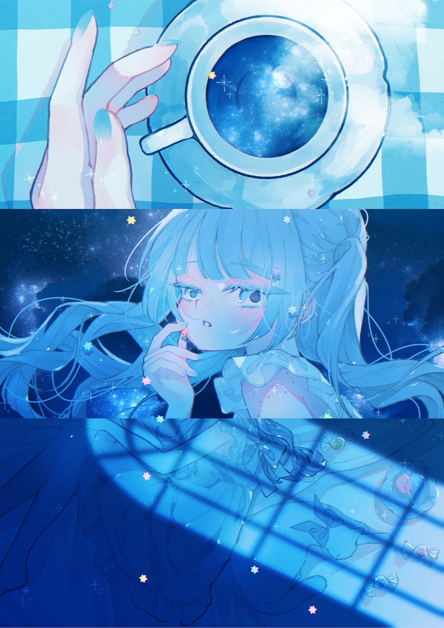 透明感のあるイラストを制作いたします アイコン、MV、サムネイルなど何でもお気軽にご相談ください イメージ9