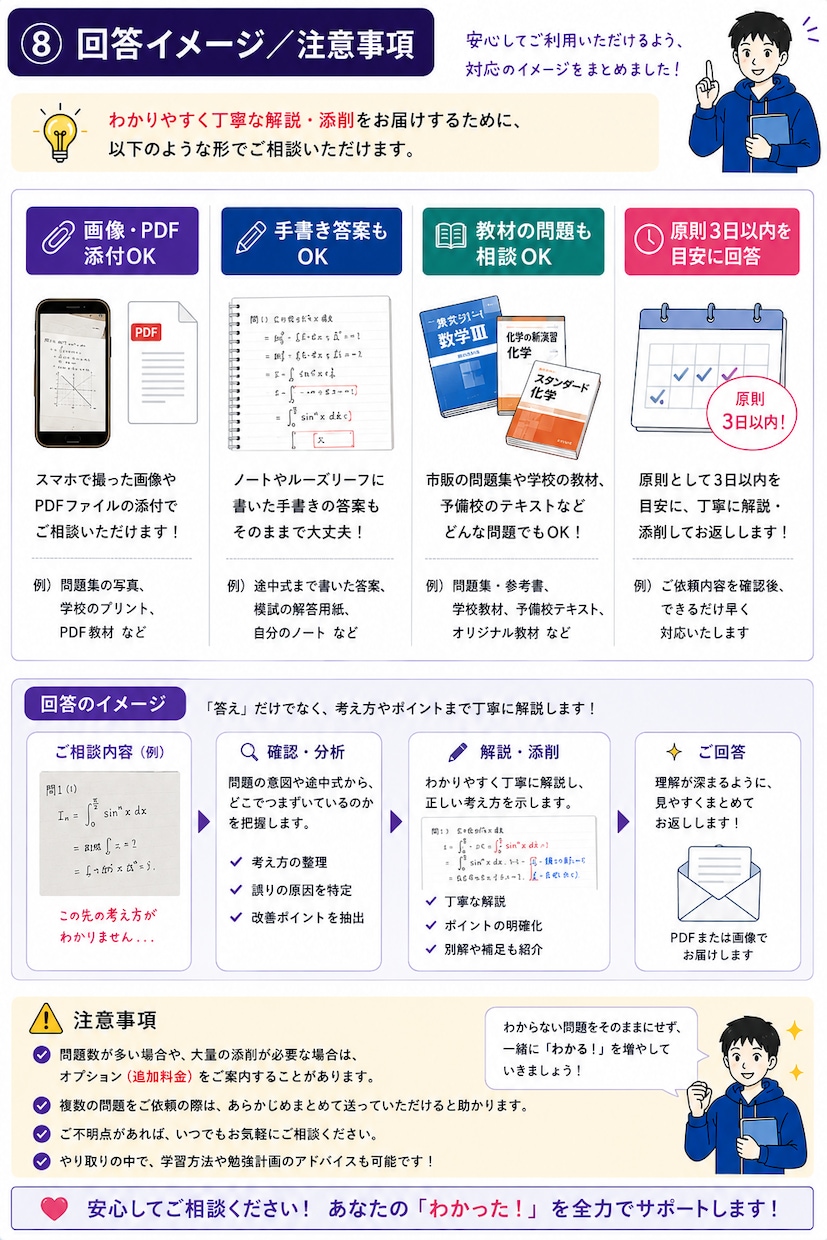 数学の勉強法をプロ講師が診断します 頑張っているのに伸びない原因を一緒に発見します！ イメージ8
