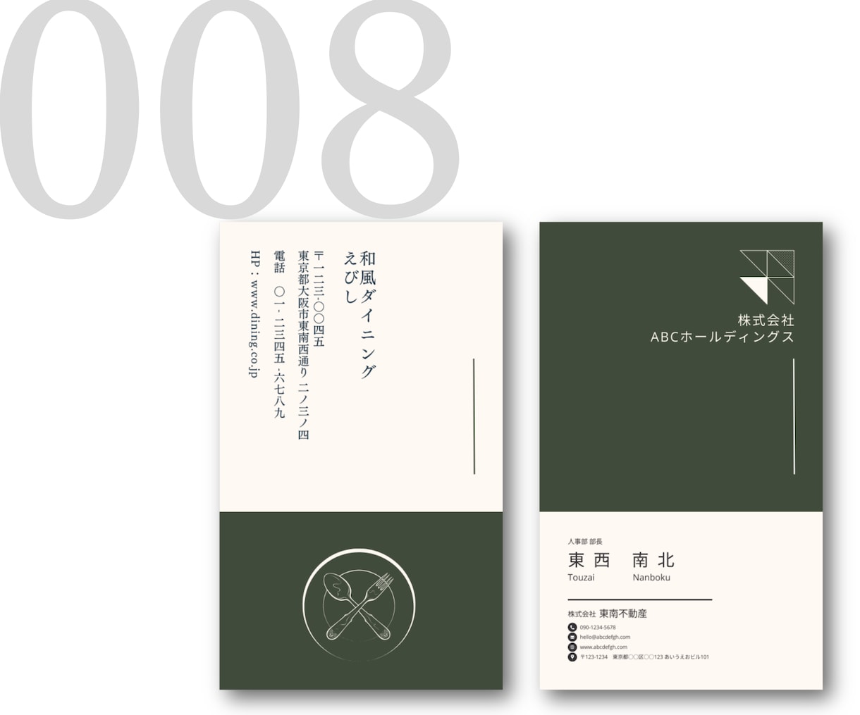 迷ったらコレ！オリジナル名刺を丁寧にお作りします 安心パッケージ！裏面デザイン＋100枚印刷＋修正無制限込み イメージ9