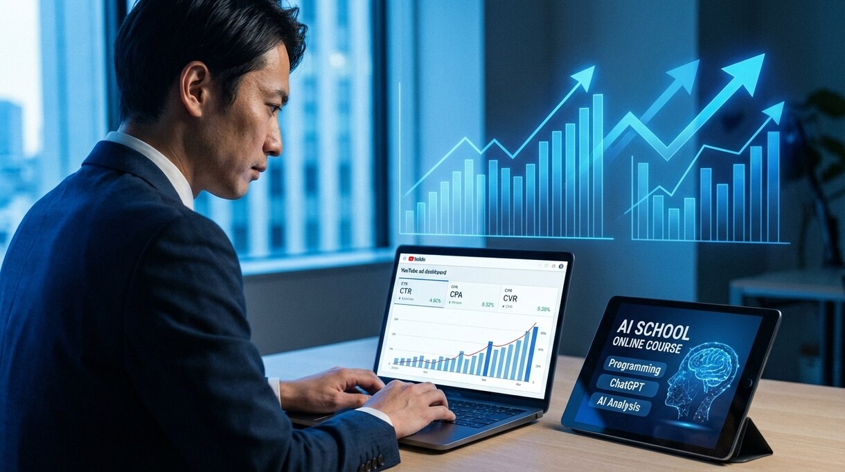 AIスクールの広告運用改善について相談に乗ります 広告代理店でAIスクールの広告運用を担当 イメージ1