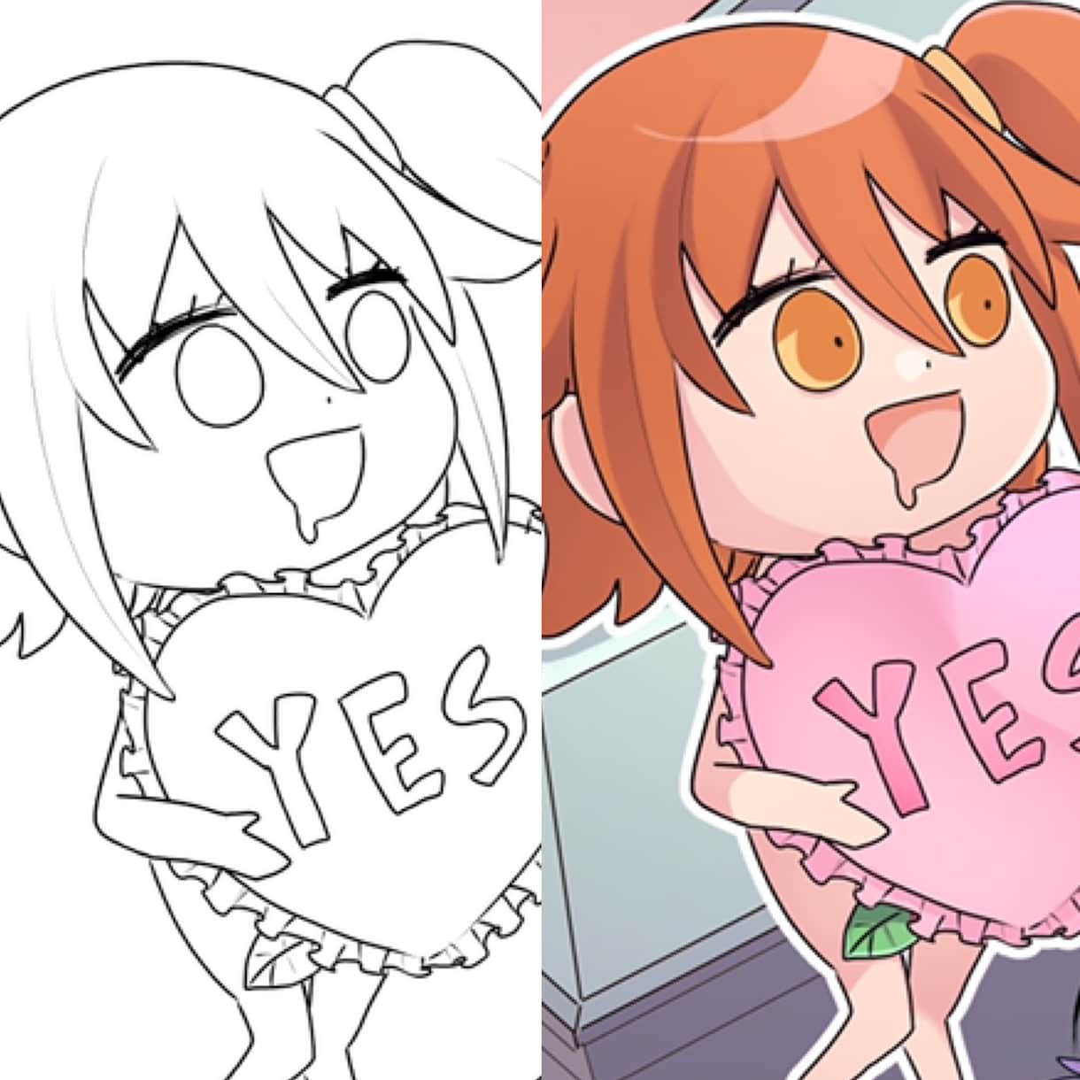 あなたが描いたイラストに着色します 自分の線画を誰かに塗って欲しい！そんなご依頼お受けします。 イメージ2