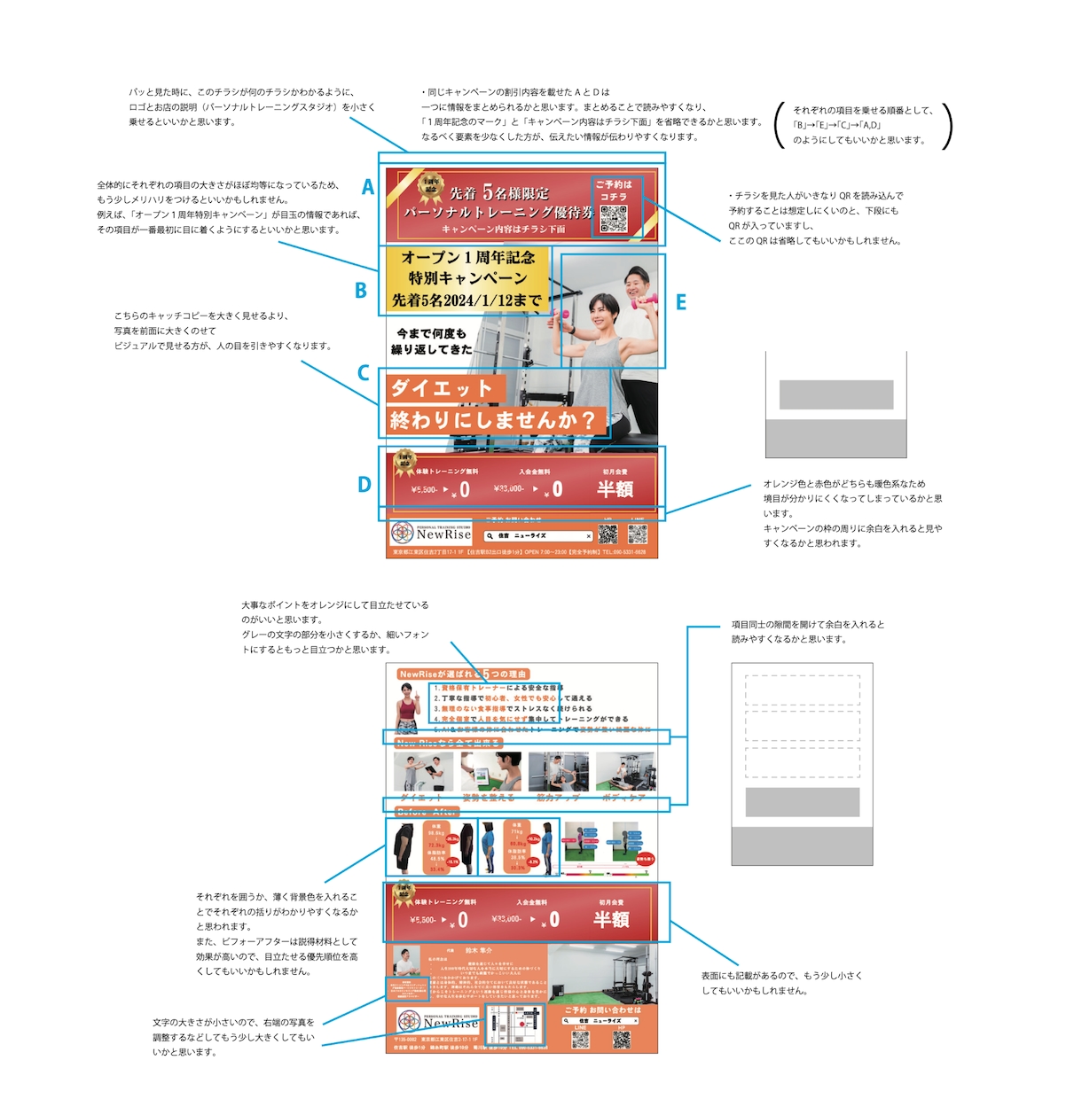 WEBや広告デザインの分析・添削・提言します 広告を作ってみたけど微妙…どこから手をつけたらいいのか…等 イメージ2
