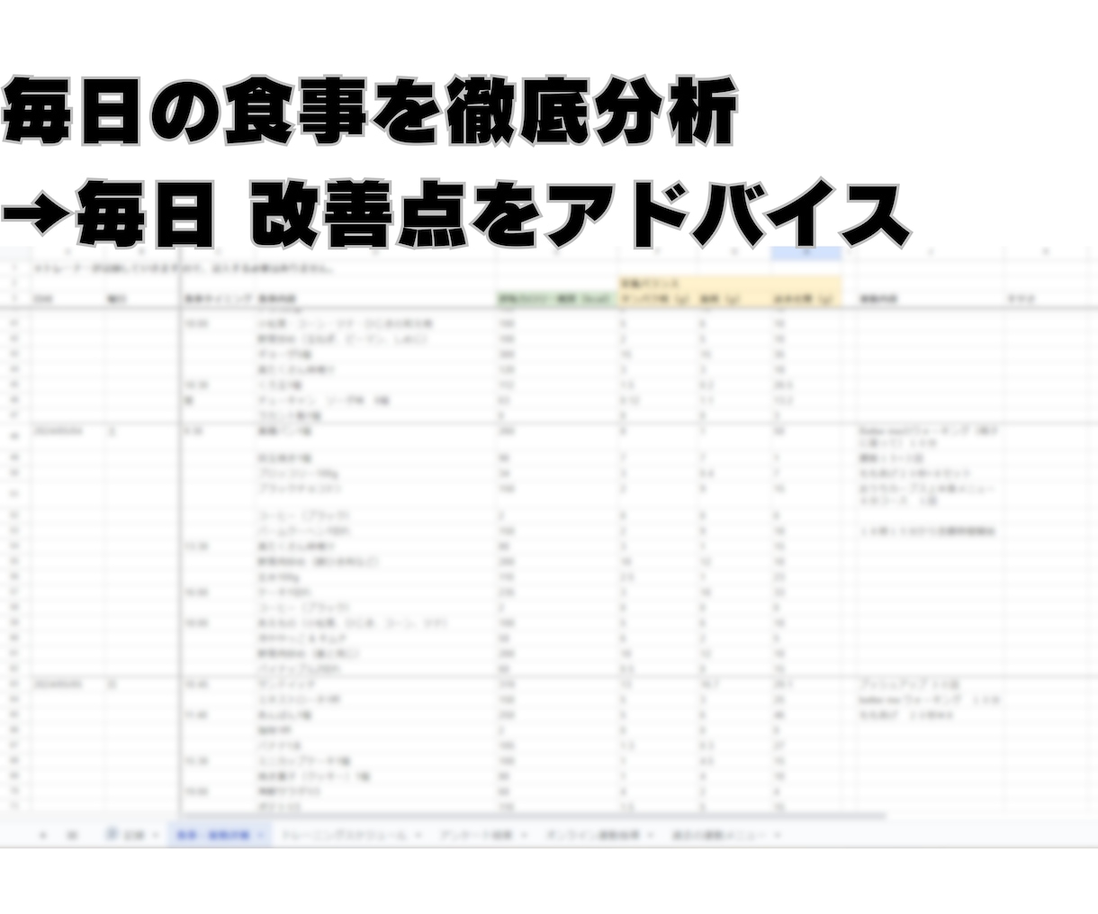 1ヶ月★食事指導＋運動指導＋運動プラン作成します 【1名限定】科学的に正しいダイエットで健康的に痩せたい方 イメージ4