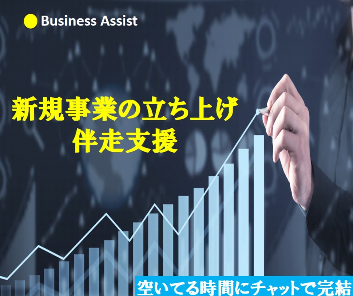 新規事業の立ち上げを伴走支援します チャットで考えを整理し、行動へつなげます イメージ1
