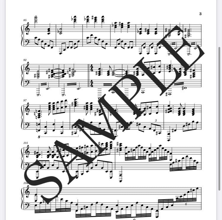 絶対音感保有のプロピアニストが楽譜制作をします 制作実績120件以上のプロが楽譜やアレンジ譜をお作りします。 イメージ3