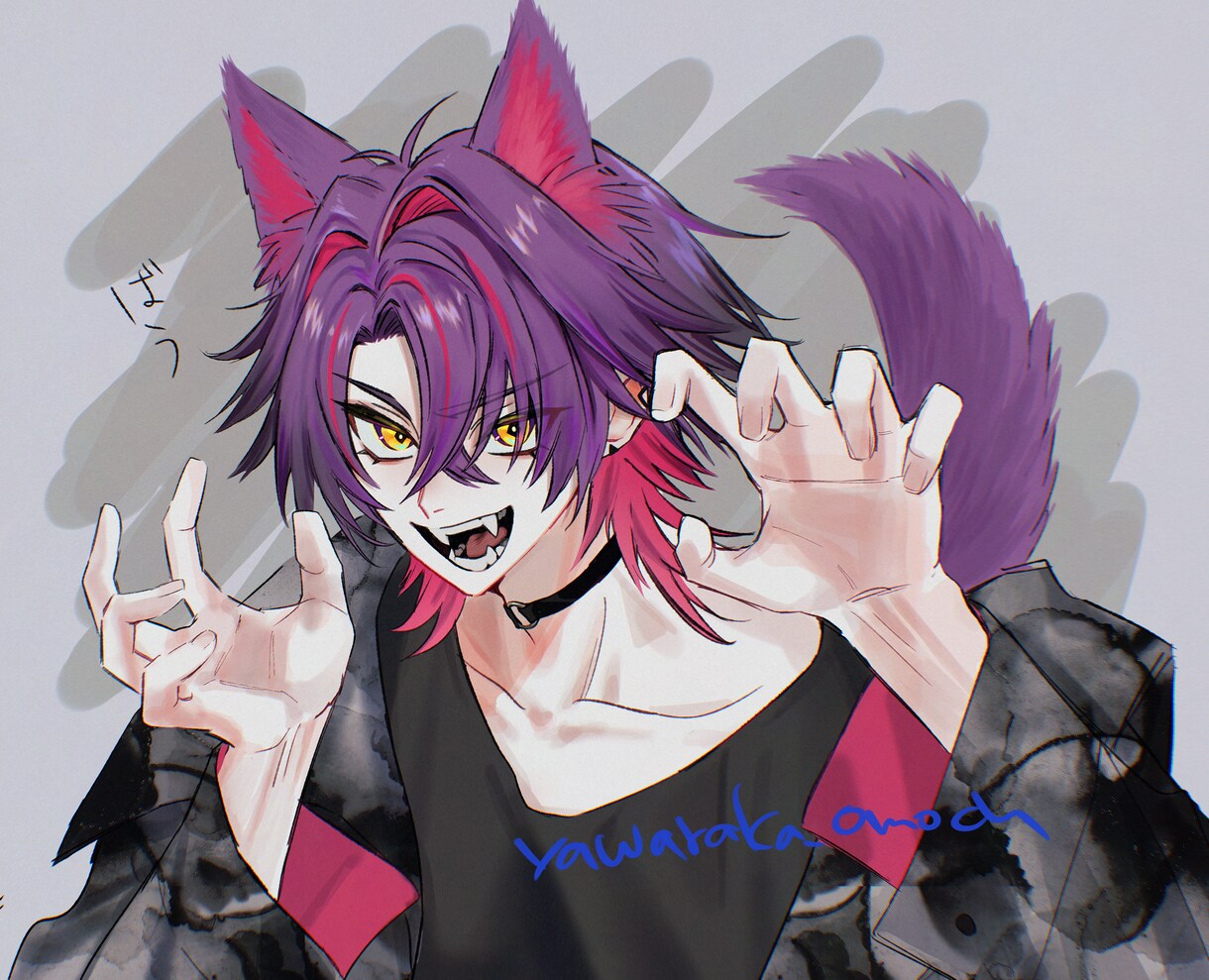 アイコンサムネイルMV誕生日イラスト等描きます ザラザラパキッとした絵柄～ふわふわ可愛い絵柄対応可能 イメージ6