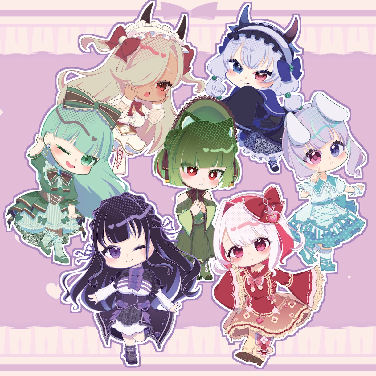 商用OK！ミニキャラ描きます グッズなど◎  短期でもちっとカワイイミニキャラ描きます♪ イメージ6