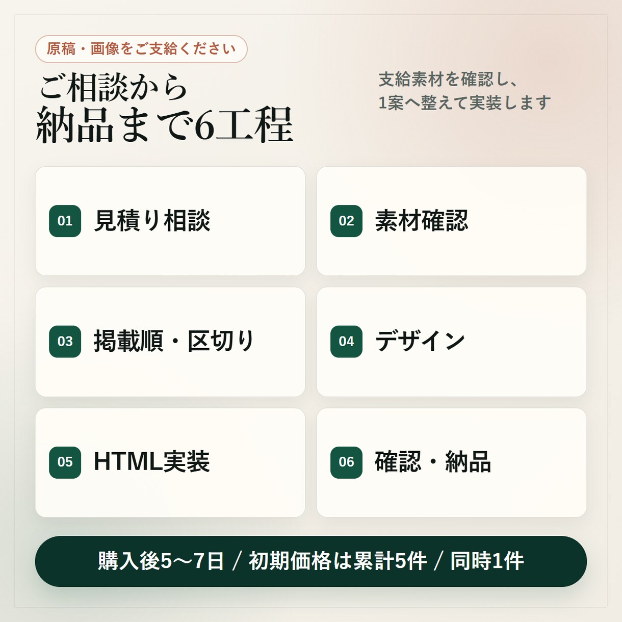 初めての方向けスマホ対応LPを制作します 3業種の制作例あり｜静的HTML・スマホ対応 イメージ4