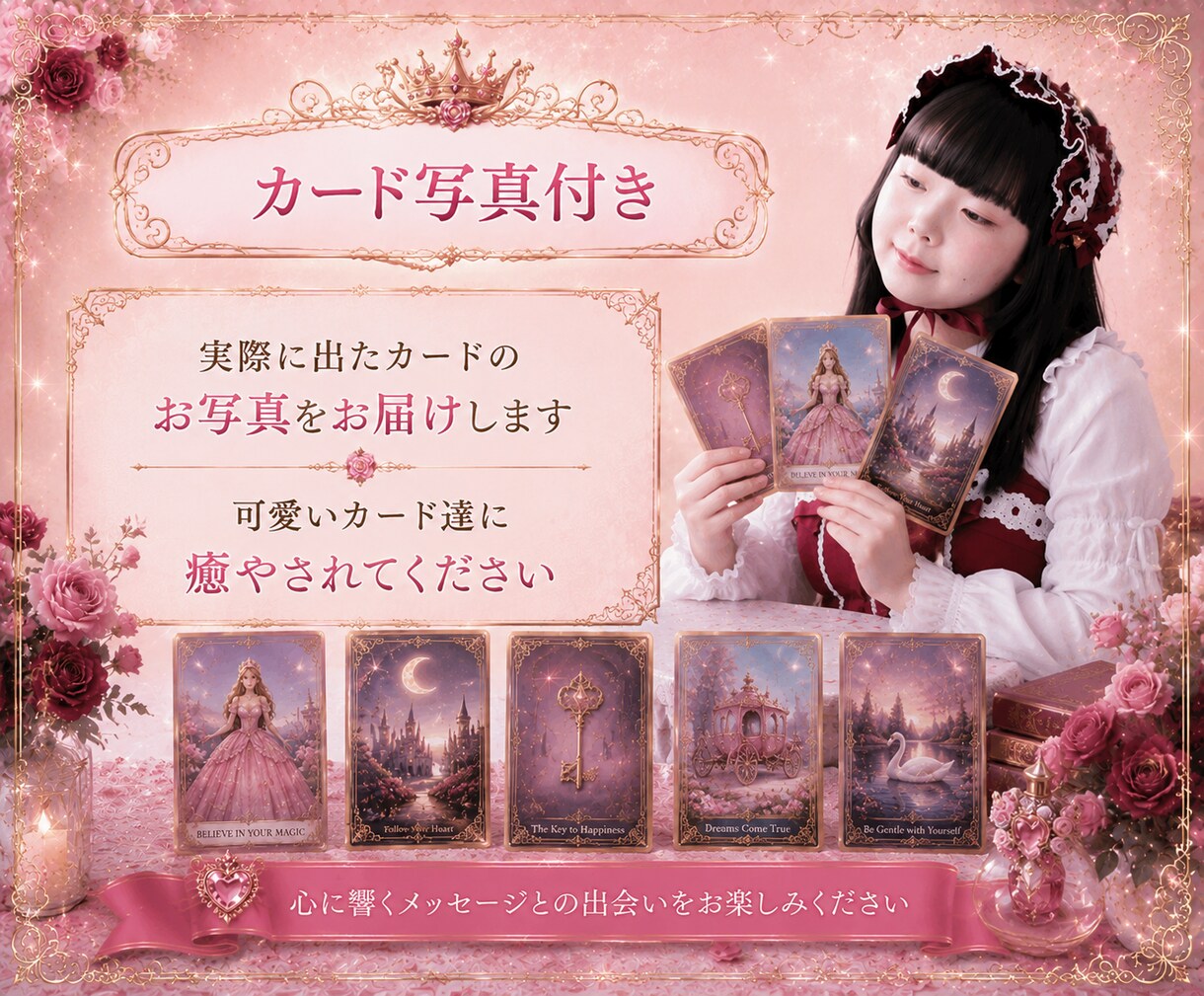 プリンセスオラクルで今のあなたへメッセージ届けます 心の中のプリンセスを目覚めさせるカード イメージ7