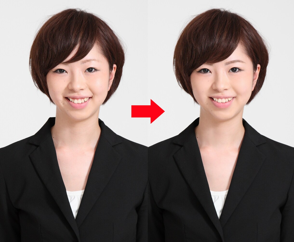 婚活・お見合い写真自然に盛ります 元美容師が肌ツルツル&小顔にレタッチ 1枚1500円 イメージ8