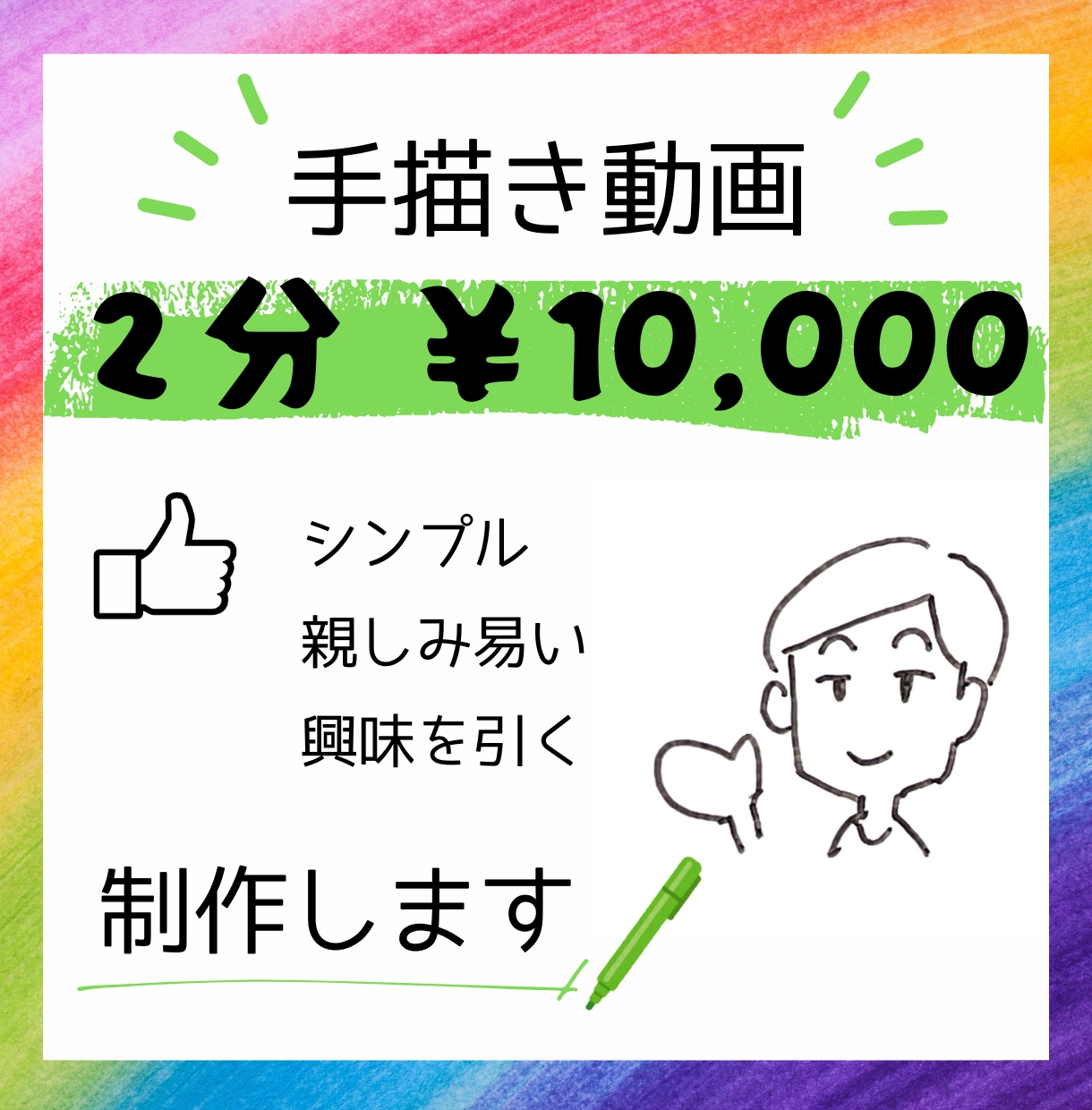 手描きのアニメーションを制作します 原稿なしでも大丈夫！修正無料！ イメージ1