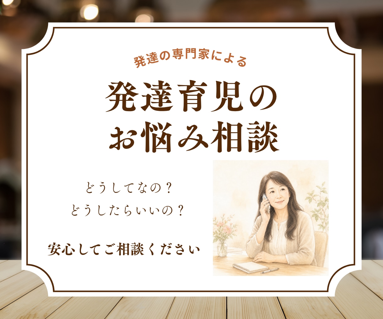 発達育児のお悩み相談を丁寧にお受けします 発達支援の専門家があなたのお悩みに寄り添います イメージ1
