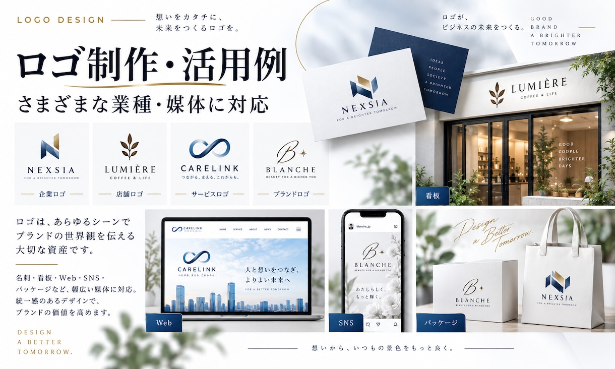 企業・店舗のロゴをブランディング視点で制作します 事業の想い・コンセプトを、長く使えるロゴに イメージ7