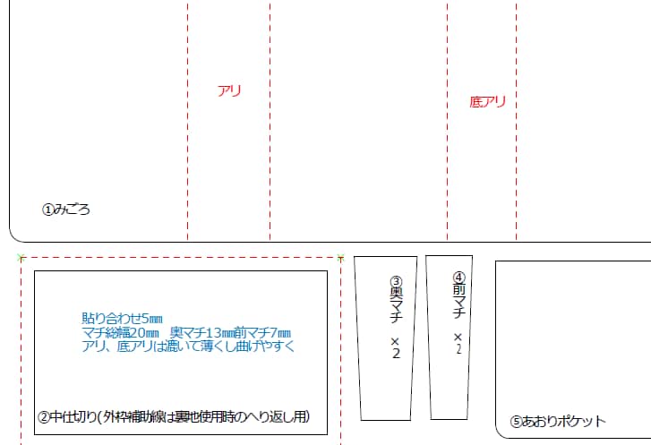 レザークラフトの型紙を電子化します あなたが手書きで作成された型紙をPDFにして保存しませんか？ イメージ6