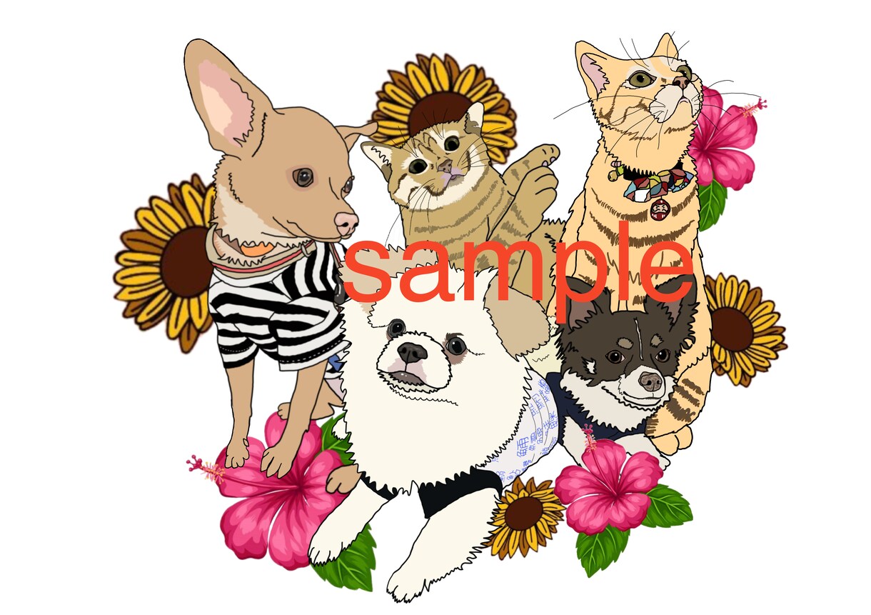 ペットのイラスト作成します ゆるーいペットのイラストを制作！ イメージ2