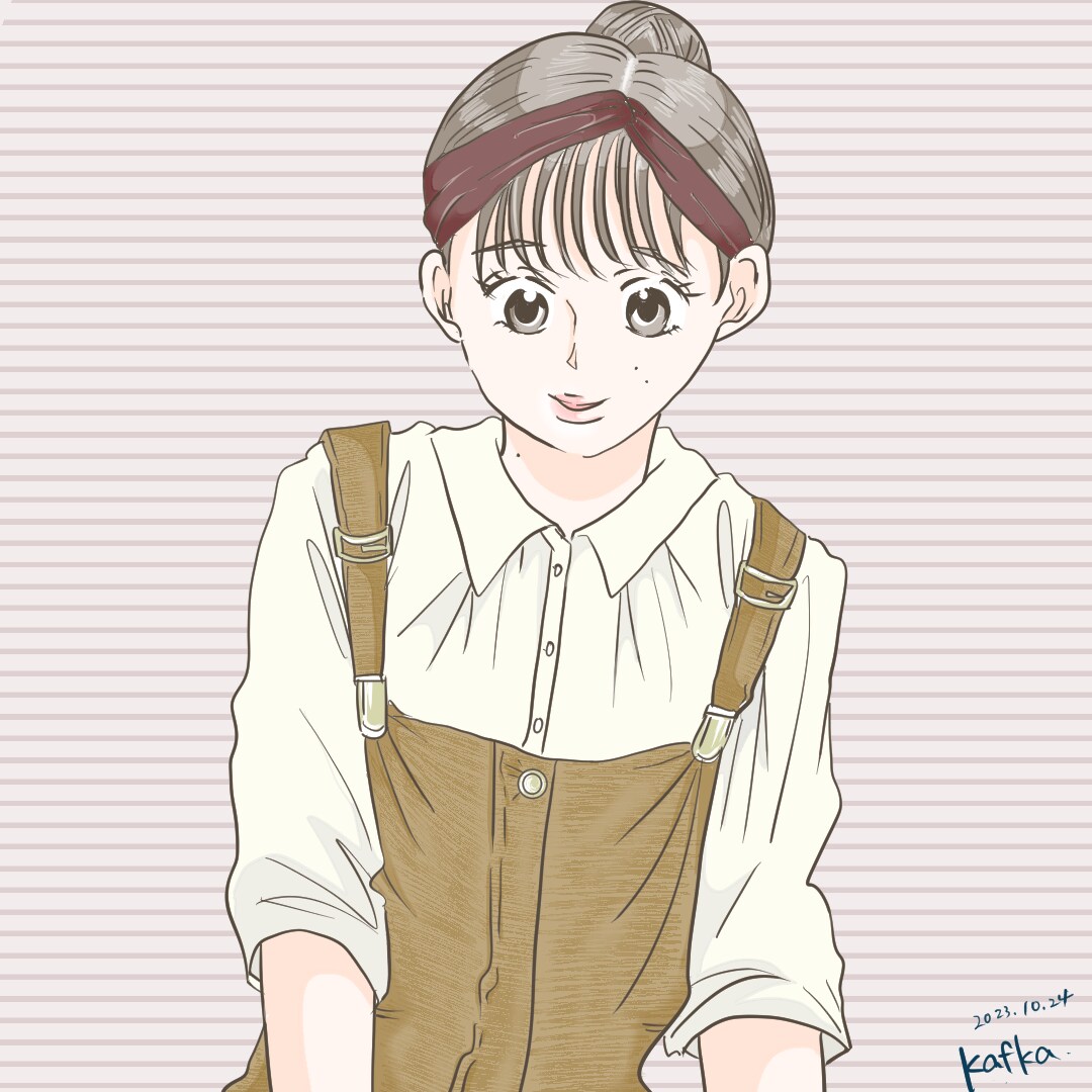 可愛い女の子描きます お洒落な服を着た女の子を描きます イメージ6