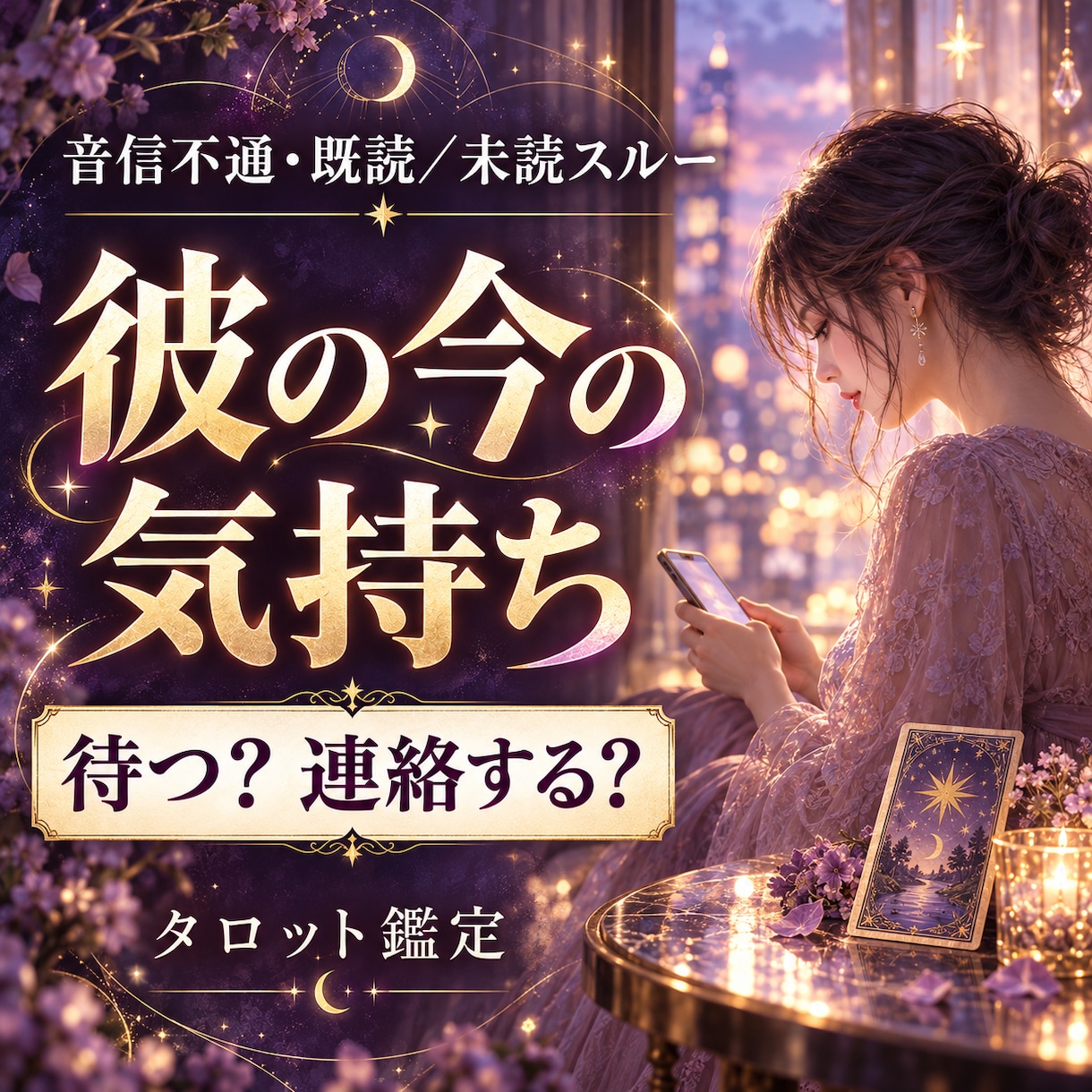 音信不通の彼の気持ちをタロットで読み解きます 返信がない彼。待つか連絡するか迷っているあなたへ イメージ1