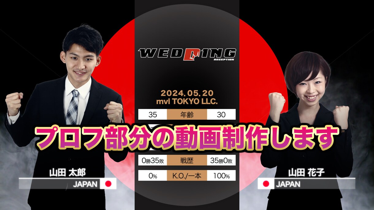 RIZIN風OP対戦カード等アニメーション制作ます RIZIN風オープニングムービーの自主制作を考えてる方必見！ イメージ3