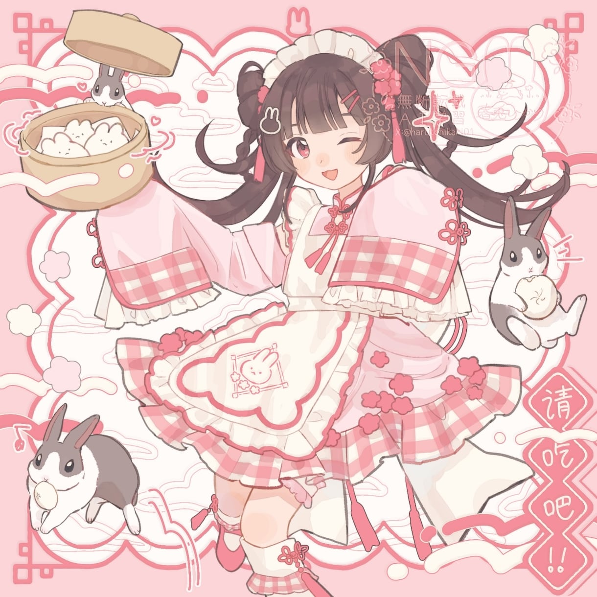 可愛さいっぱいのアイコンや立ち絵、1枚絵を描きます 女の子が得意です！ミニキャラもできます！商用利用◎ イメージ1