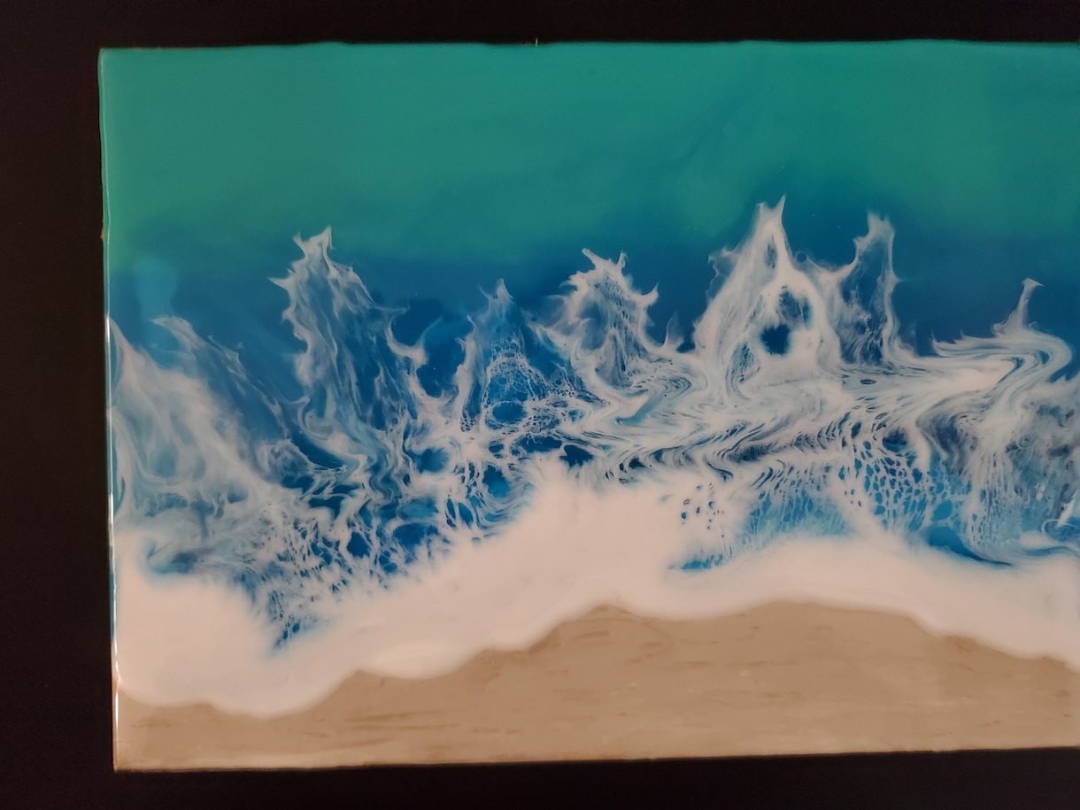 レジンアート受注生産致します 海をテーマにした綺麗な作品です。 イメージ4