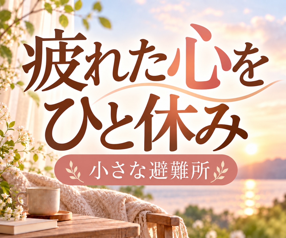 気を遣いすぎる繊細なあなたに寄り添います 張りつめた心を、ここで少し休ませませんか。 イメージ1