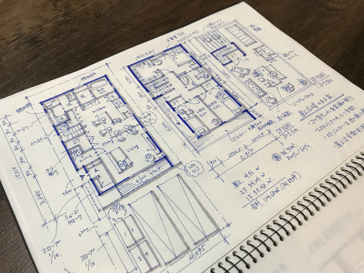 一級建築士が戸建住宅の手描きプランを提案作成します やさしい手書きスケッチで間取りとコンセプトをご提案！ イメージ8