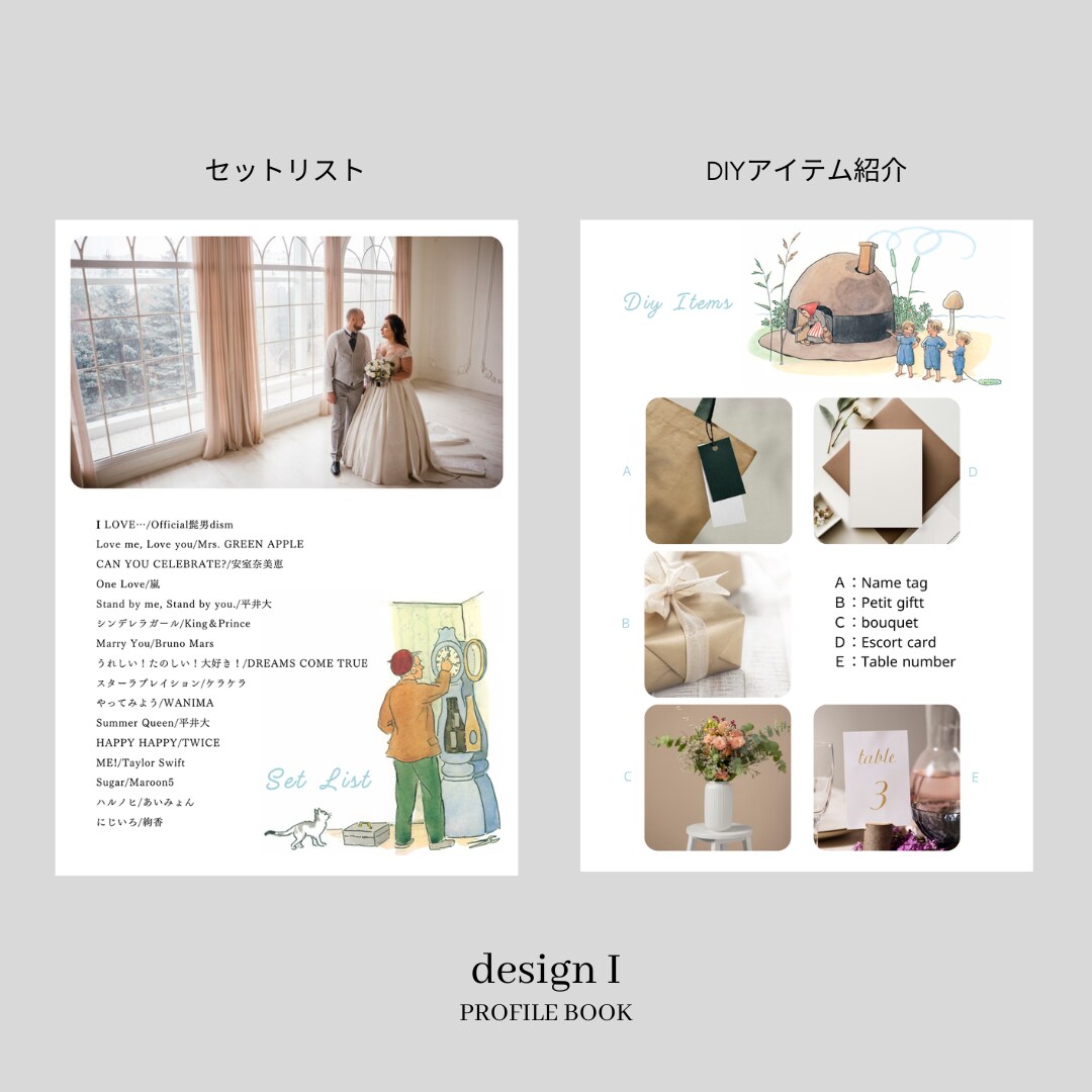 Semi　プロフィールブックを作成します 《design I》絵本モチーフのかわいらしい一冊！ イメージ10