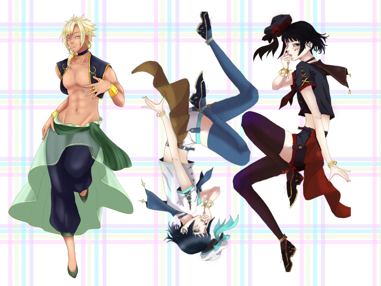 VTuber、IRIAM立ち絵のデザイン承ります 目立つ！唯一無二のキャラクター、衣装デザインを格安で承ります イメージ1