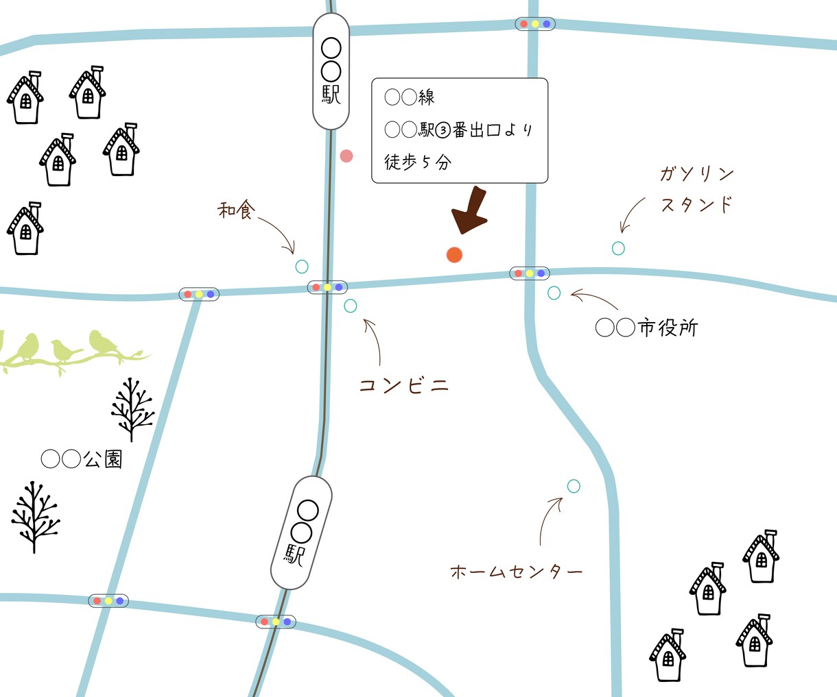 シンプルで見易い地図、作成します 情報を絞り、解りやすく、伝わる地図を載せませんか？ イメージ2