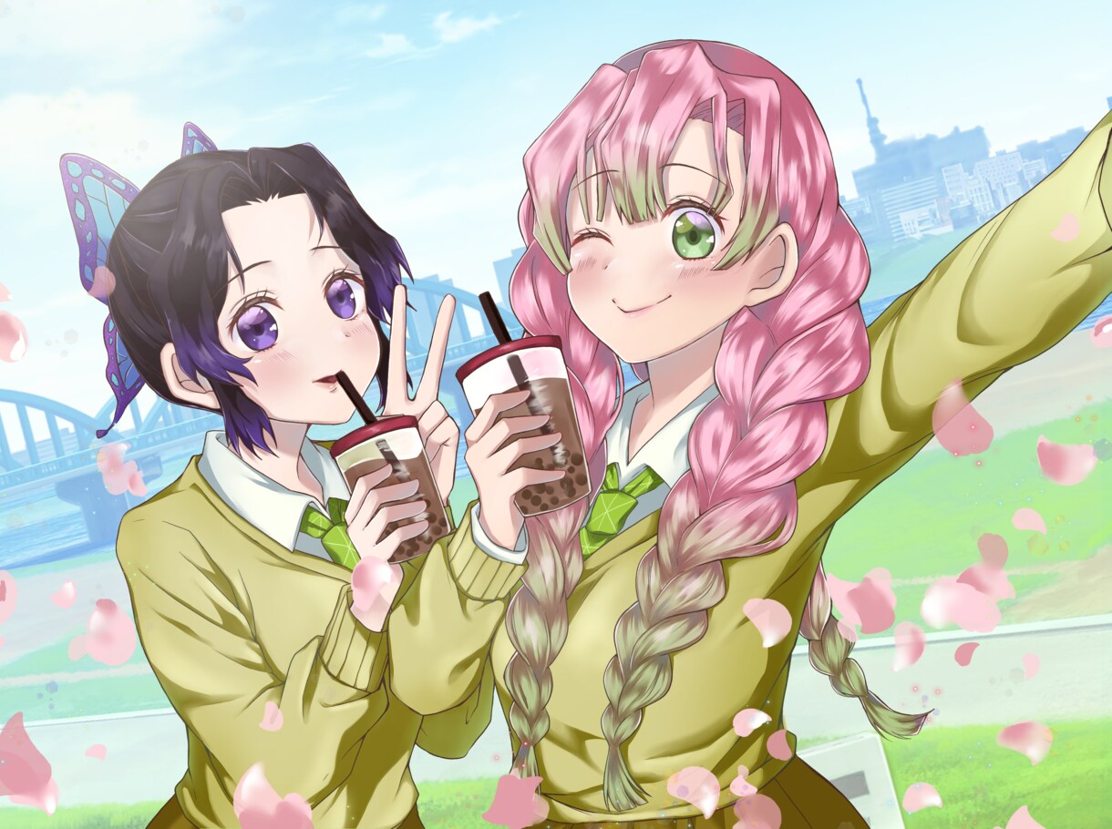 最短１週間！キラキラ可愛い女の子描きます SNSアイコン・ヘッダー/サムネイル/立ち絵など　商用OK！ イメージ1