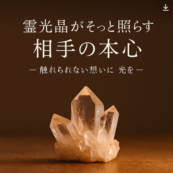 霊光晶で視る｜あの人の本音を紡ぎます 触れられない想いを、静かに言葉に変えて イメージ1