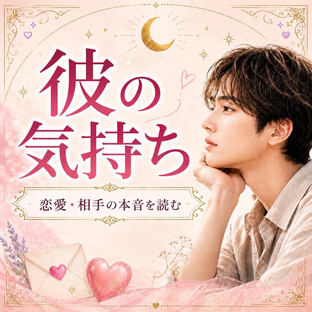 恋愛の不安、彼の気持ちを丁寧に占います 彼の気持ちが分からなくて苦しい時、やさしくお話し聞きます イメージ1