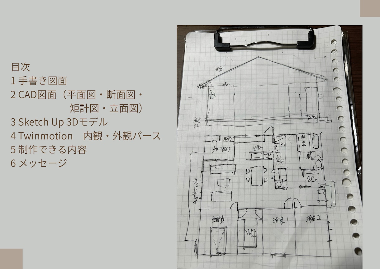建築図面作成・3D化・パース制作します 平面図・意匠図・3Dモデル・内観パース対応 イメージ2