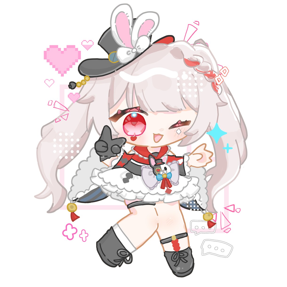 ポップで可愛いミニキャライラスト描きます アイコンに使用できるポップで可愛いミニキャライラスト描きます イメージ4