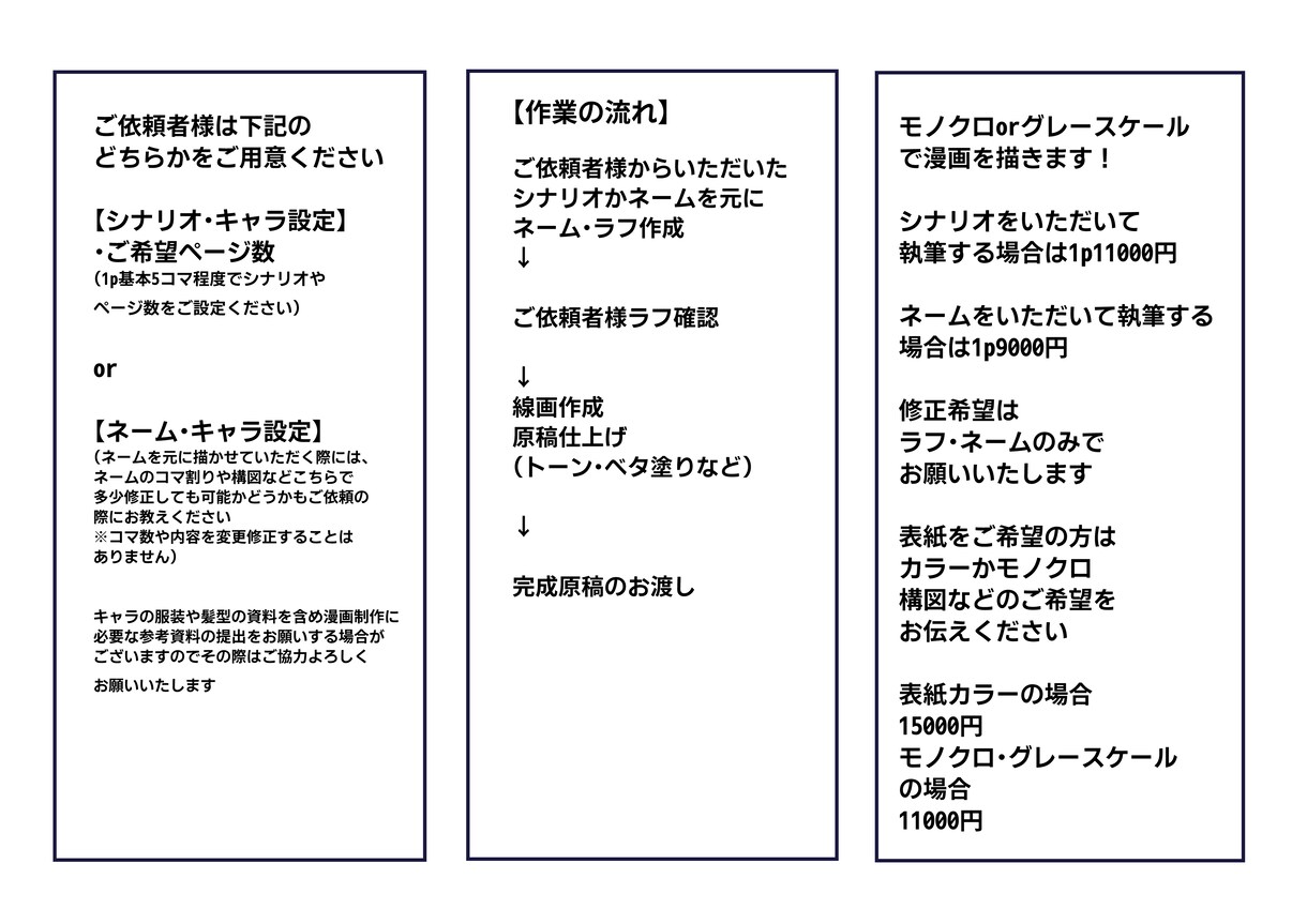 商用利用可！モノクロでご希望の漫画描きます 商業漫画連載経験ありの漫画家がご希望の漫画を執筆いたします イメージ2