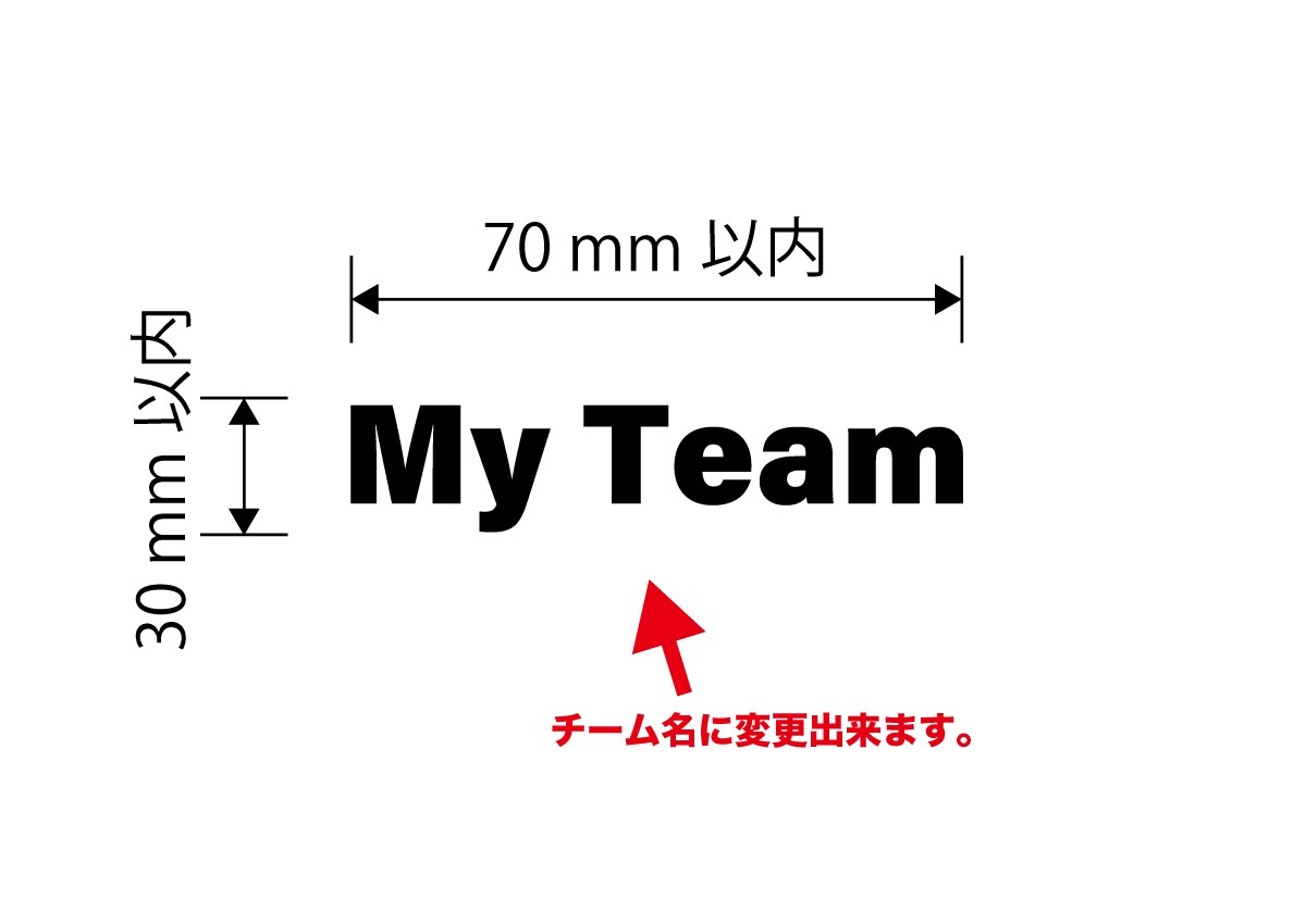 マスク用チーム名　アイロンプリントシート作ります チーム名が入ったオリジナルマスクを作りませんか？ イメージ5