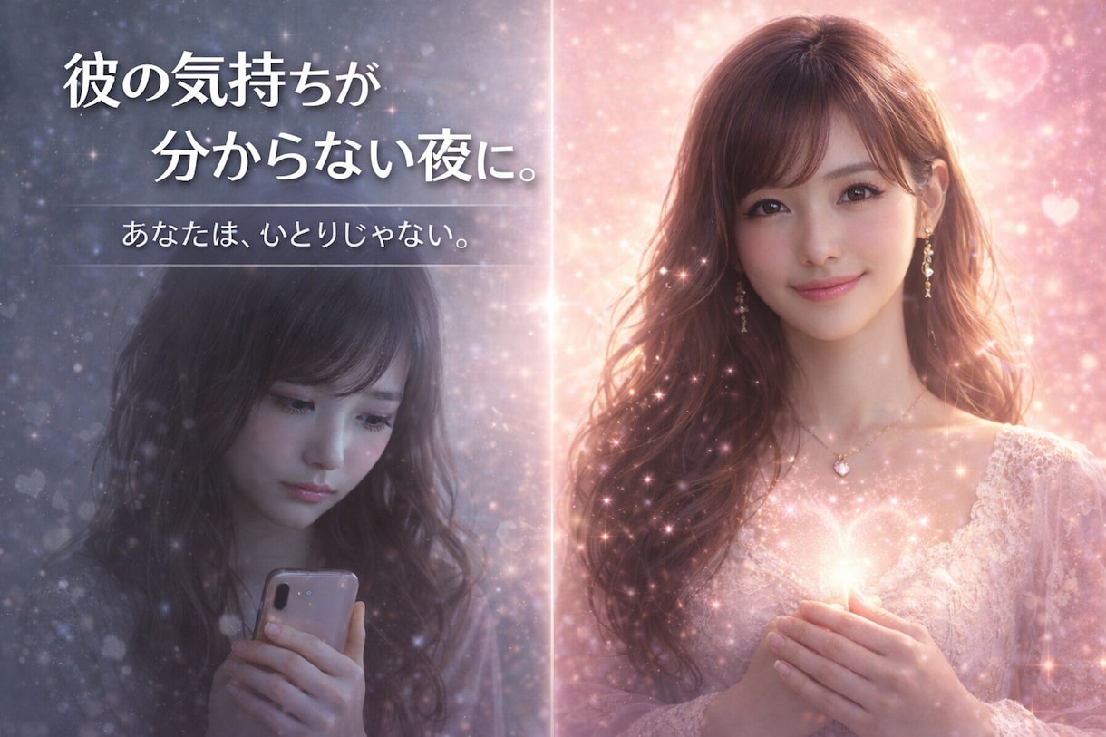 あの人の気持ちを占ってスッキリさせます 彼氏の気持ち、真実を知りたくないですか？彼氏の気持ちの本音 イメージ4
