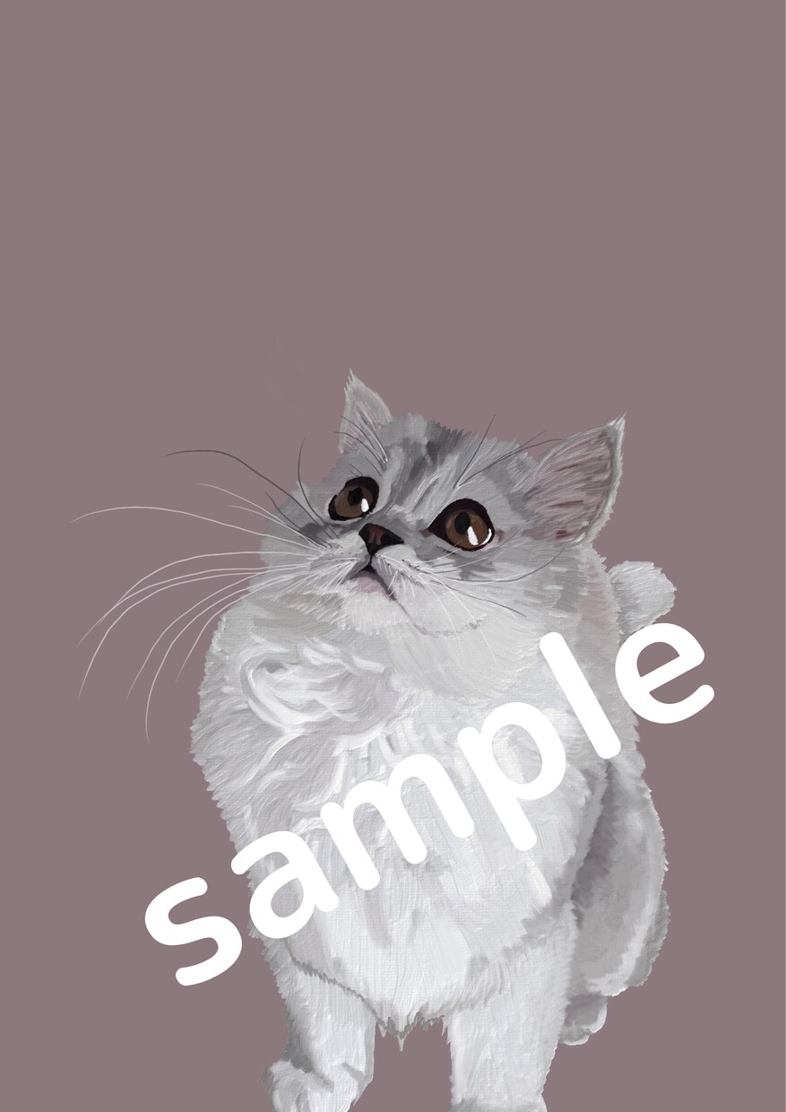 ペットの写真からデジタルアートの似顔絵描きます 貴方のペットイラストを待受にしませんか？ イメージ5