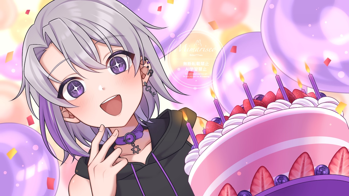 歌ってみた・配信・動画等◆サムネイラスト描きます 歌ってみた・楽曲・各種動画に合わせたイラストを描きます！ イメージ3