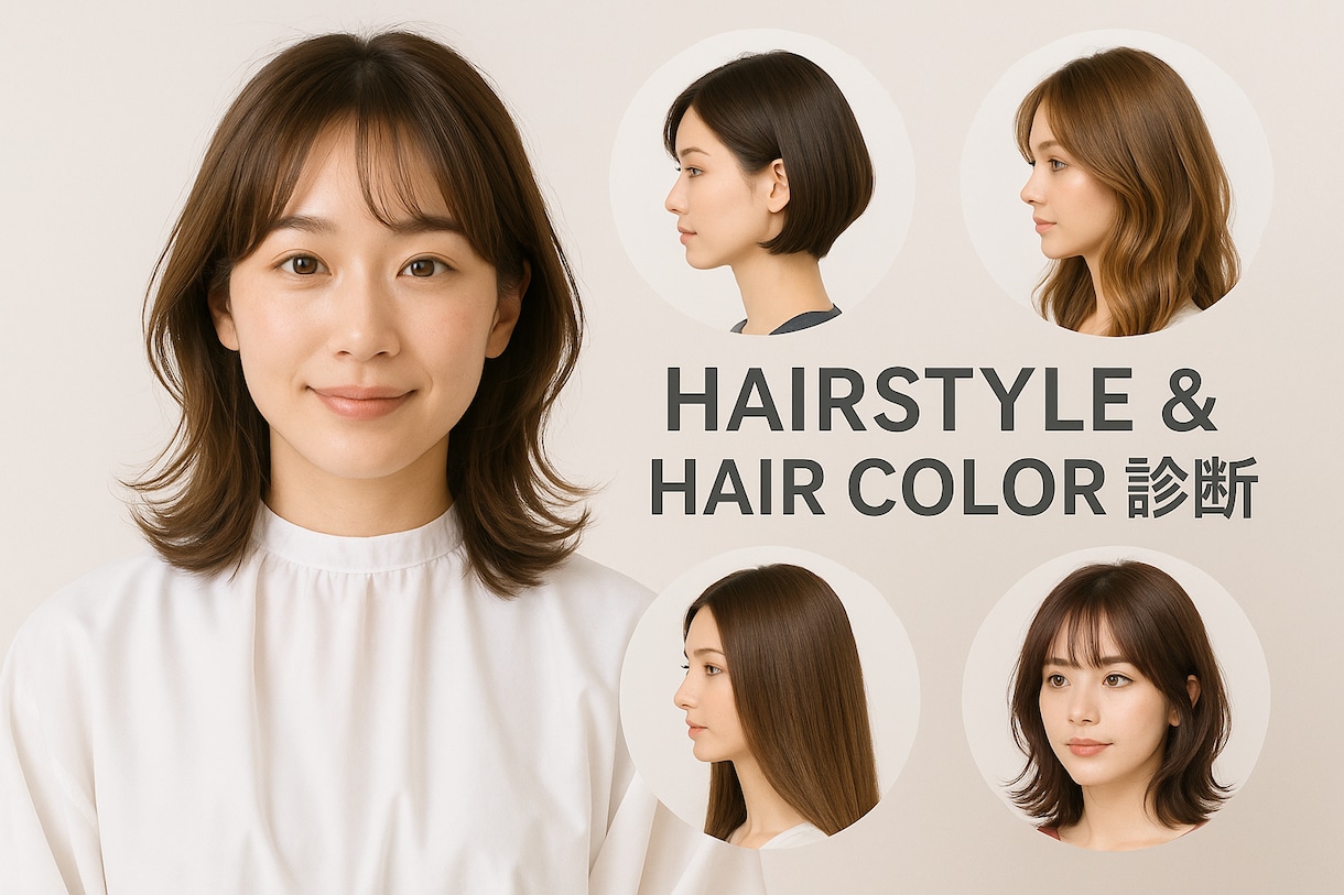 現役美容師が髪型・ヘアカラーの相談承ります 失敗ゼロ！プロ直伝の似合う髪型＆カラー提案 イメージ1