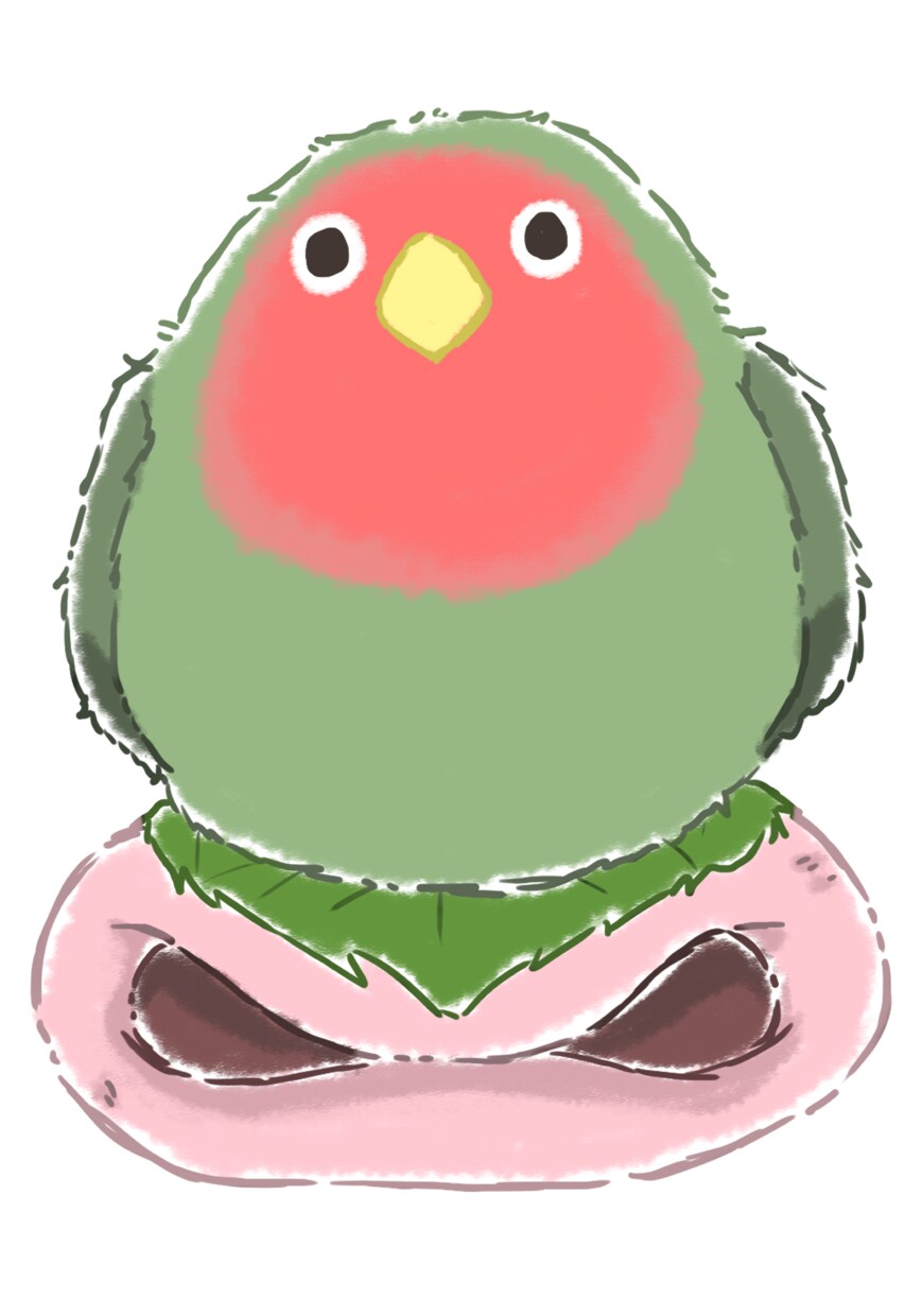 デフォルメした鳥ちゃんをトッピングします ケーキやお菓子の上にお好きな鳥ちゃんを乗せたイラストです! イメージ3