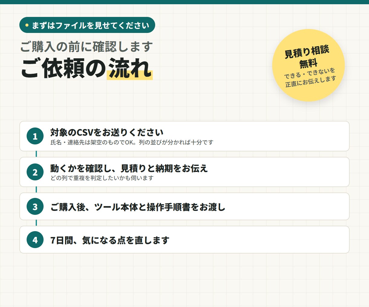 名簿の重複を表記ゆれごと見つけます 全角半角・空白の書き方の違いも同じ人として見つけます イメージ4