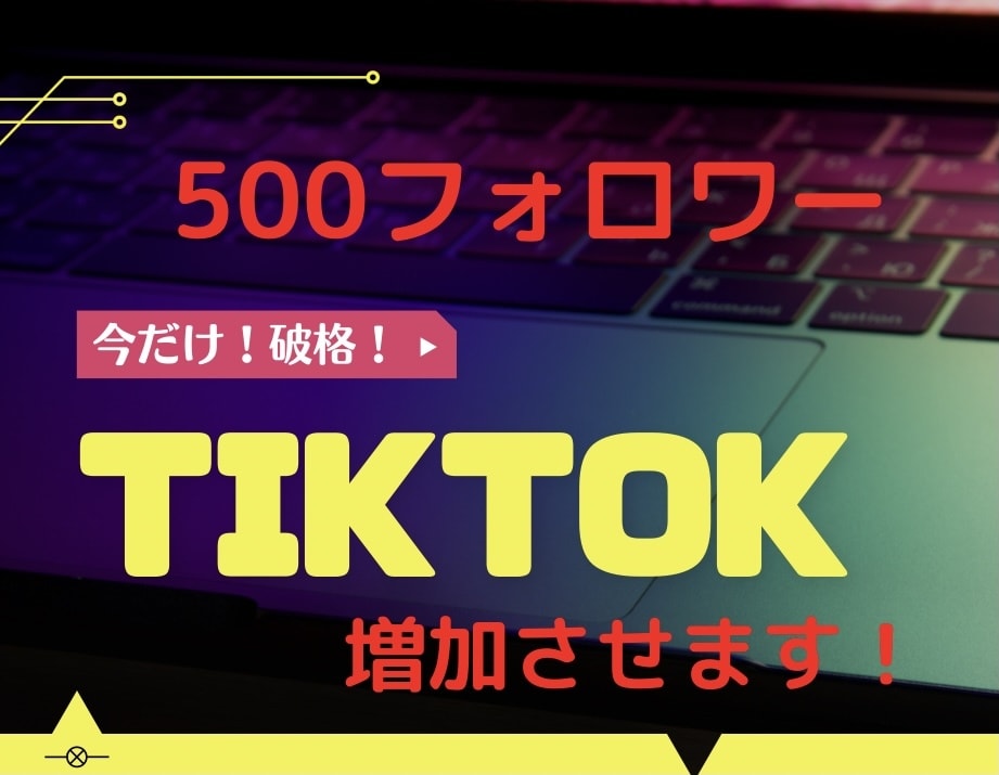 大好評！Tiktokフォロワー500増加させます プロフィールに「早くリンクを貼りたい」あなたへ イメージ1