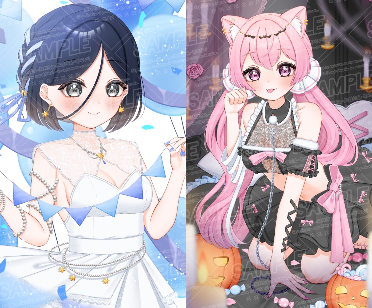 Vtuber / IRIAM立ち絵描きます デビューに必要なイラスト全て揃う イメージ4