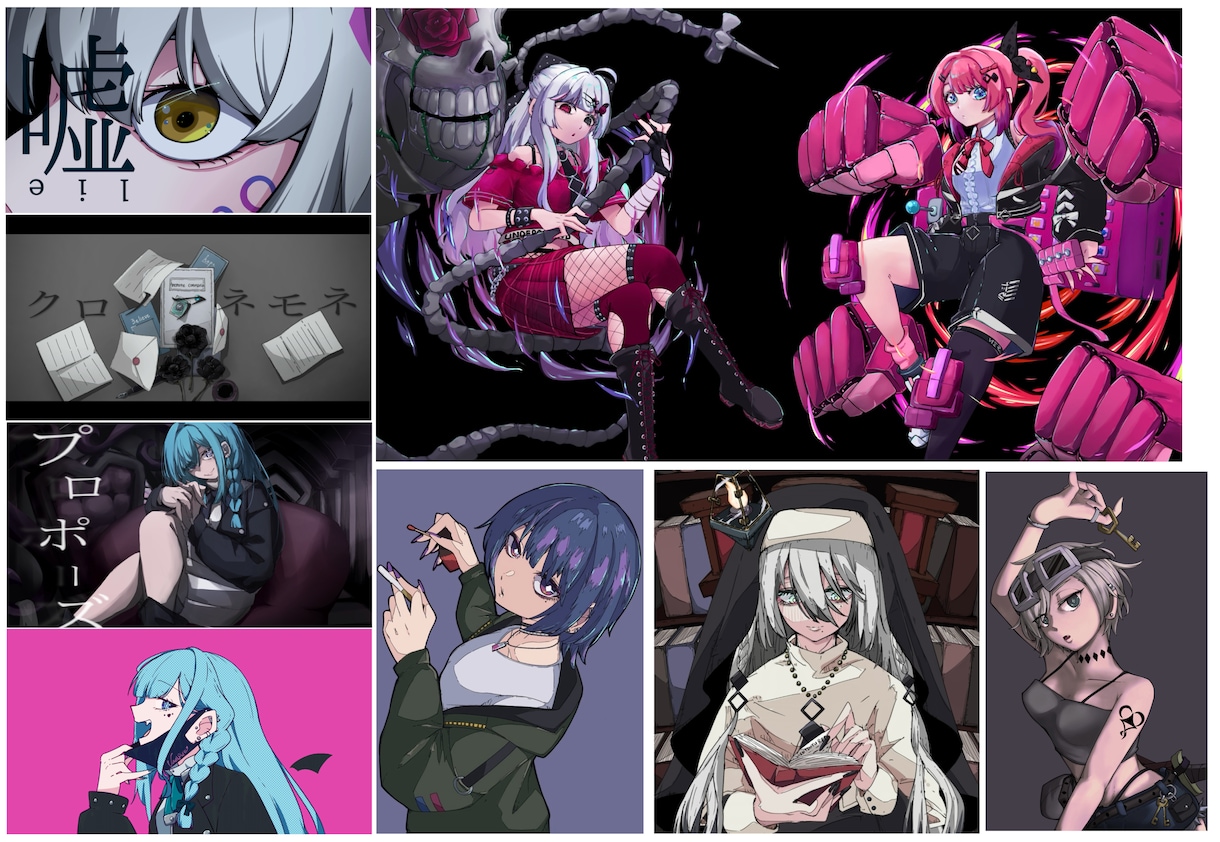高頭身キャラクターイラスト描かせていただきます デフォルメorダークキャライラスト5～頭身メイン イメージ2